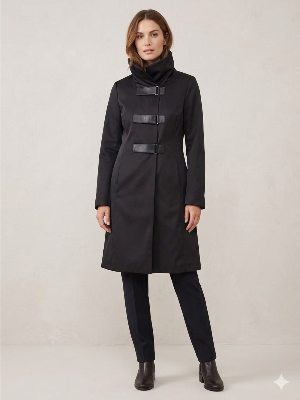 Vintage Rudsack Coat Women's Large | Leather Strap Closures